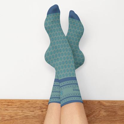 Picture of Mid Calf Custom Knit Woolen Dress Socks